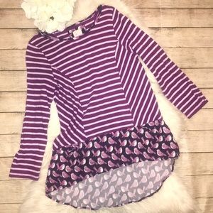 Anthro | Postmark Fairley Bird Striped Tunic Top